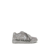 Gray Calf Leather Bos Taurus Low Top Sneakers